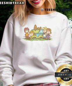 Awesome mysterious gang Scooby-Doo Peanuts sweatshirt featuring iconic characters in a vibrant design.