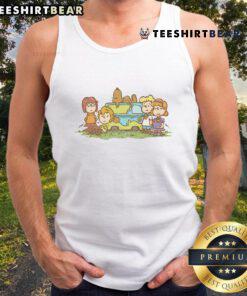 Awesome mysterious gang Scooby-Doo Peanuts tank top featuring vibrant graphics and a stylish design for fans.