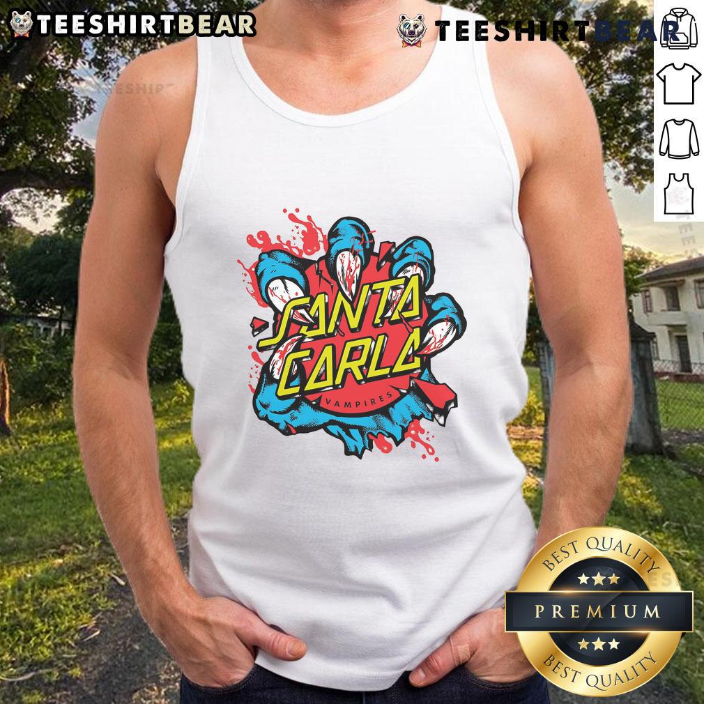 Awesome Santa Carla Baseball Vampires tank top featuring a vibrant design perfect for fans of the classic film.