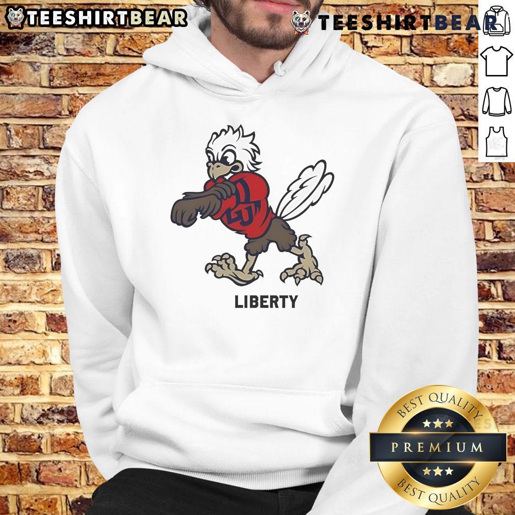 Awesome Sparky Liberty mascot hoodie featuring vibrant colors and a fun design, perfect for fans and casual wear.