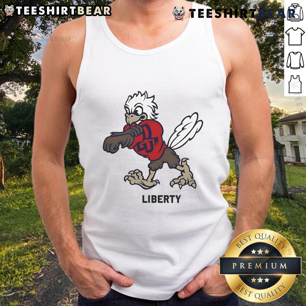 Awesome Sparky Liberty mascot tank top featuring vibrant colors and a fun design, perfect for fans and events.