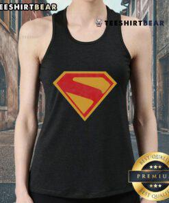 Awesome Superman 2025 Shield Tank Top featuring iconic logo, perfect for fans and casual wear.