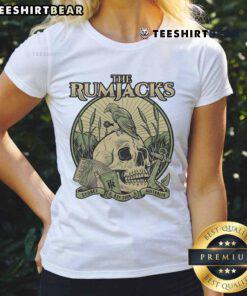 Awesome The Rumjacks Crow Skull Sydney Australia Est 2008 Ladies Tee design featuring a striking crow skull graphic.