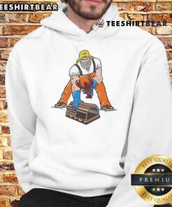 Awesome Three Point Stance Lobsterman Hoodie in vibrant colors, perfect for casual wear and seafood lovers.
