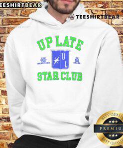 Awesome Up Late Star Club hoodie featuring a cosmic design, perfect for stargazing enthusiasts and night lovers.