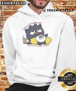 Alt Text: Cute Badtz Maru hoodie with 'I Wanted To Be Productive Today But Now I'm So Full And Sleepy' design.