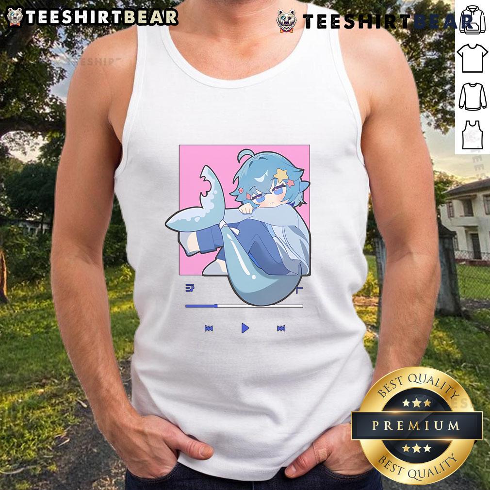 Alt Text: Cute GumiSamaVT playlist Vtuber tank top featuring vibrant graphics and a stylish design for fans.