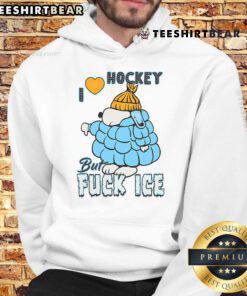 Cute ivory Snoopy hoodie with 'I Love Hockey' design, perfect for hockey fans and cozy casual wear.