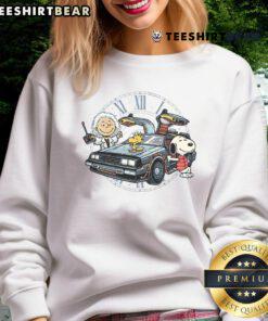 Cute Time Travel Buddies sweatshirt featuring Peanuts characters Snoopy and Woodstock in a fun design.