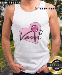 Cute Vani Heart Signature Tank Top in vibrant colors, perfect for casual summer outfits and fashion lovers.