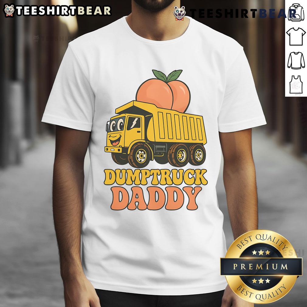 Funny Dumptruck Daddy Dad Father's Day T-Shirt featuring a playful dumptruck graphic, perfect for celebrating dads.