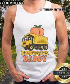 Funny Dumptruck Daddy Fathers Day Tank Top featuring a playful dump truck design, perfect gift for dads.