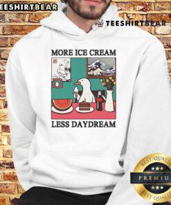 Funny More Ice Cream Less Daydream Goose Hoodie featuring a whimsical goose design and vibrant colors for a playful look.