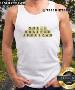Funny small-brained American tank top design featuring a humorous graphic and vibrant colors, perfect for casual wear.