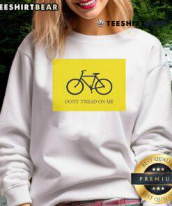 Good Bicycle Don't Tread On Me sweatshirt featuring a bold graphic design, perfect for cycling enthusiasts and casual wear.