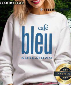 Good Cafe Bleu Koreatown sweatshirt featuring a stylish design and vibrant colors, perfect for casual wear.