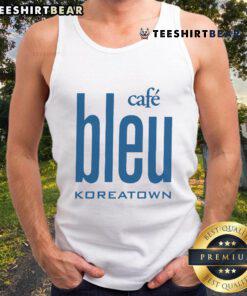 Good Cafe Bleu Koreatown tank top featuring a stylish design, perfect for casual outings and showcasing local fashion.