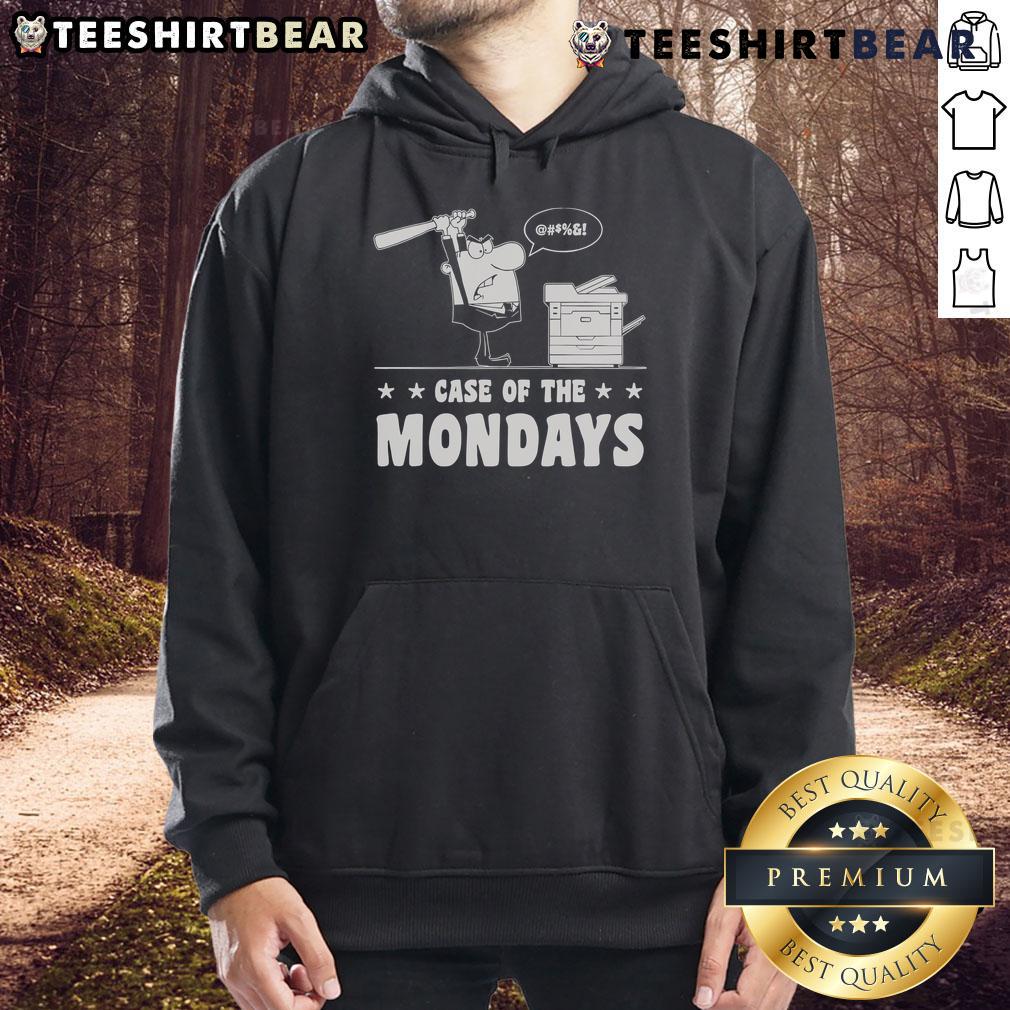 Cozy Good Case of the Mondays hoodie with motivational print, perfect for casual wear and uplifting vibes.