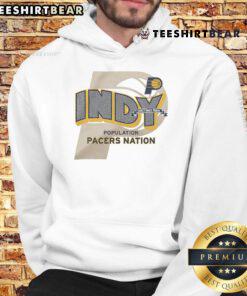 Good Indiana Pacers Greetings From Indy Hoodie featuring vibrant team colors and iconic logo for fans and sports enthusiasts.