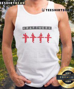Good Kraftwerk Logo Tank Top featuring a stylish design, perfect for fans of the iconic electronic music group.
