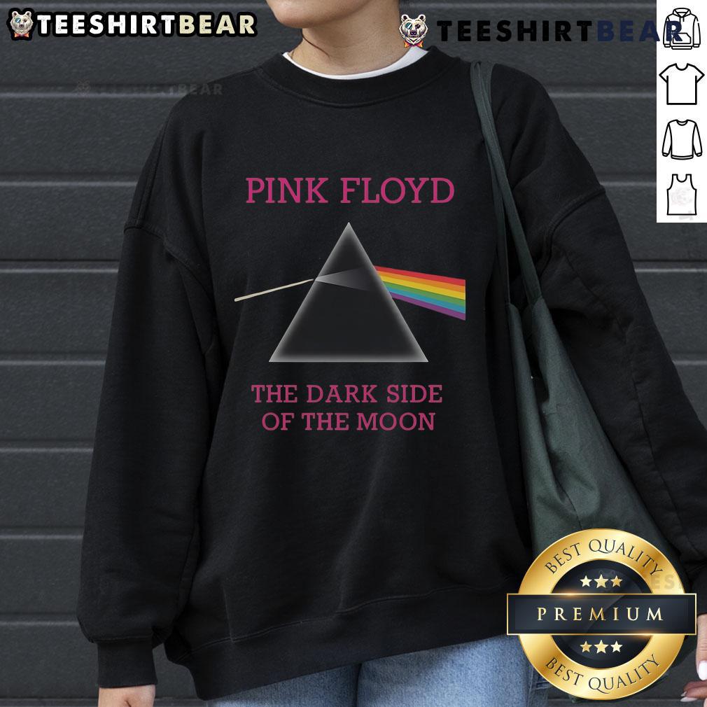 Good Pink Floyd The Dark Side Of The Moon sweatshirt featuring iconic album artwork in vibrant colors.