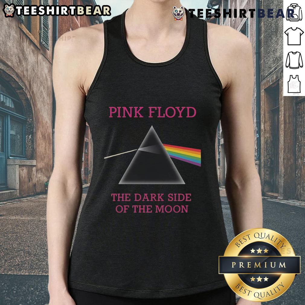 Good Pink Floyd The Dark Side Of The Moon tank top featuring iconic album art and vibrant colors.