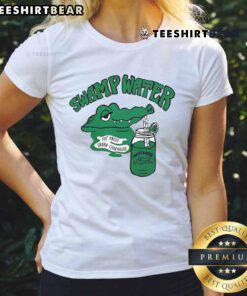 Good Swamp Water 110 Proof Green Chartreuse Ladies Tee featuring vibrant green design for stylish women.