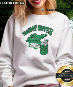 Good Swamp Water 110 Proof green chartreuse sweatshirt, perfect for stylish comfort and outdoor adventures.