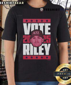 Hot Austin Riley 2025 Vote Ladies Tee featuring a stylish design for baseball fans supporting Riley's campaign.