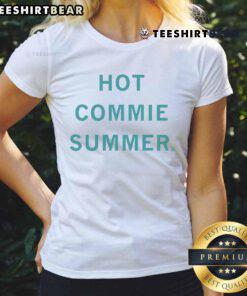 Stylish Hot Commie Summer Ladies Tee featuring a vibrant design for trendy summer looks and casual outfits.