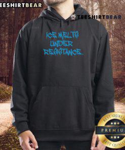 Hot ICE Melts Under Resistance Hoodie in black, showcasing a stylish design perfect for streetwear enthusiasts.