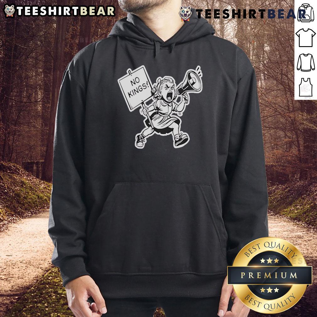 Hot No Kings Protest 2025 hoodie featuring bold graphics and vibrant colors, perfect for supporting social movements.