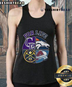 Denver Broncos, Rockies, Nuggets, and Avalanche sports team logo tank top for life, perfect for avid fans.