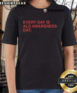 Nice Every Day is ALS Awareness Day tee for women, promoting ALS awareness and support for Lou Gehrig's disease.