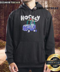 Nice Hockey Bluey Go By Car Hoodie featuring vibrant colors and a sporty design, perfect for fans and casual wear.