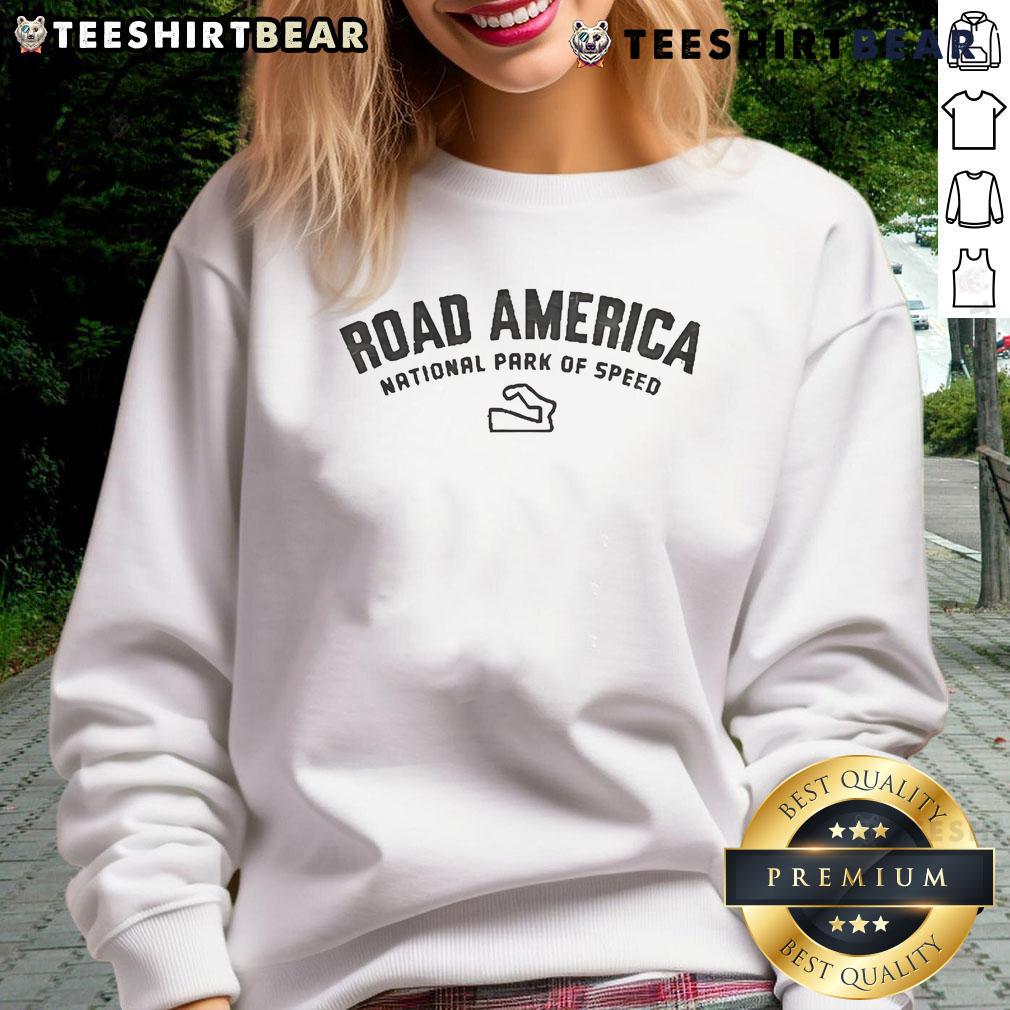 Cozy Nice Jamestown Road America National Park sweatshirt featuring scenic park graphics and a comfortable fit.