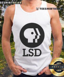 Nice LSD Feels So Good logo tank top featuring vibrant colors and a stylish design for psychedelic fashion enthusiasts.