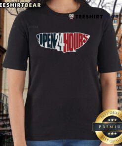 Nice Open 24 Hours Heures III Ladies Tee featuring a stylish design and comfortable fit for everyday wear.
