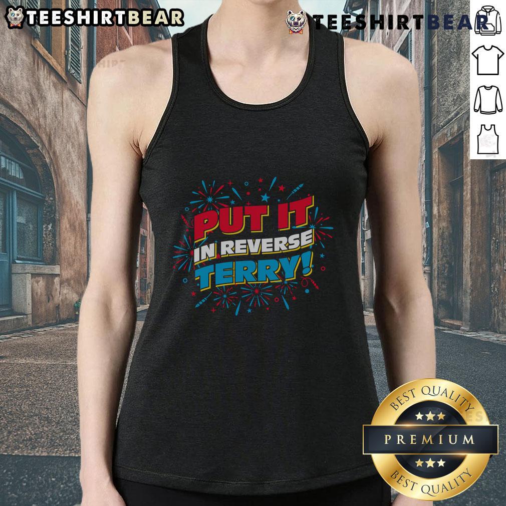 Stylish Nice Put It In Reverse Terry Tank Top in soft fabric, perfect for casual summer outfits and active wear.
