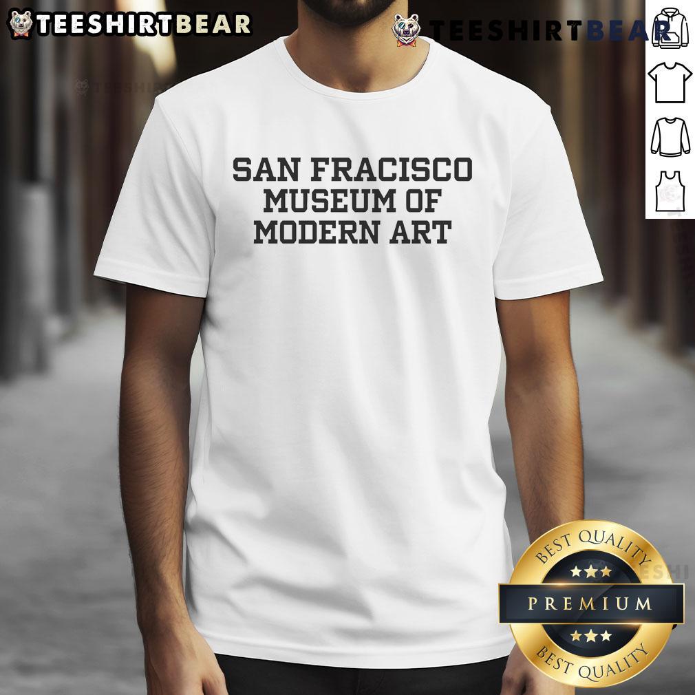Alt Text: Stylish San Francisco Museum Of Modern Art T-Shirt featuring modern art design and vibrant colors for art lovers.