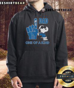 Unique Nice Snoopy Los Angeles Dodgers hoodie for dads, featuring a playful design and vibrant team colors.