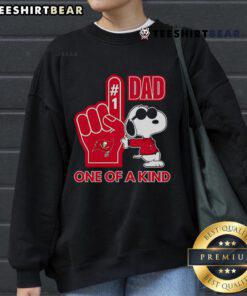 Nice Snoopy Tampa Bay Buccaneers 1 DAD one-of-a-kind sweatshirt featuring a playful Snoopy design for fans.