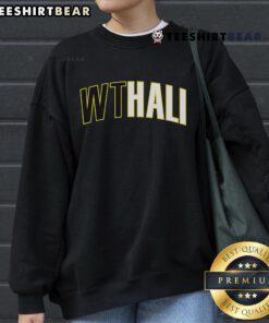 Nice Tyrese Haliburton Indiana Pacers sweatshirt featuring Wthali text design, perfect for fans and stylish sportswear.