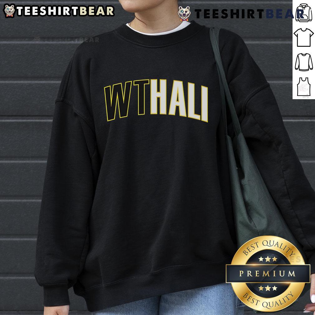 Nice Tyrese Haliburton Indiana Pacers sweatshirt featuring Wthali text design, perfect for fans and stylish sportswear.