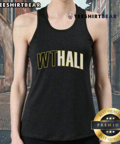 Tyrese Haliburton wearing a stylish Indiana Pacers tank top with Wthali text, showcasing team spirit and modern fashion.