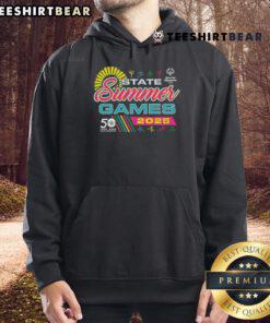 Alt Text: Official 2025 SOOH State Summer Games Hoodie featuring vibrant colors and logo, perfect for athletes and supporters.