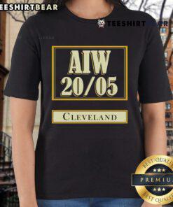 Official AIW 20 05 Cleveland Ladies Tee featuring stylish design and comfortable fit for women.