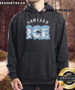 Official Abolish ICE Hoodie in black, featuring bold white text, perfect for supporting immigration reform and social justice.
