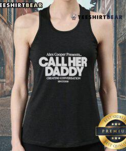 Official Alex Cooper 'Call Her Daddy' tank top, promoting conversation since 2018 with stylish design and bold branding.