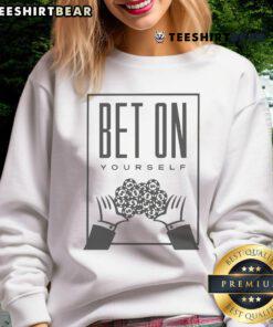 Official Bet On Yourself More Life Garments sweatshirt in a stylish design, perfect for casual wear and motivation.